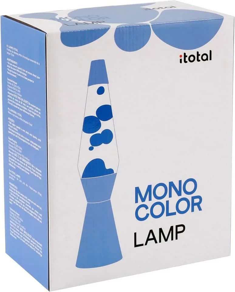 I-TOTAL Lavalampe Lila Pastell Retro-Look