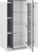 HOME AFFAIRE Coro Vitrine Weiß Hochglanz mit Glastür Bild 3
