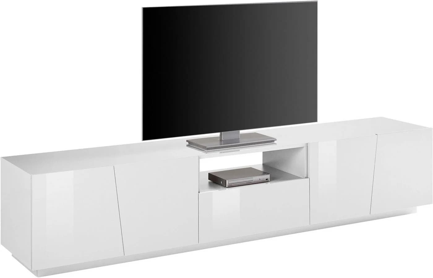 Home affaire Lowboard Vega Weiß Hochglanz Modern