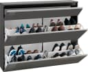 HOME AFFAIRE Magic Schuhschrank Anthrazit Hochglanz 3 Klappen Bild 5