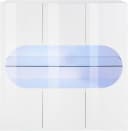 HOME AFFAIRE Real Highboard Weiß Hochglanz mit 3 Glastüren Bild 4