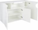 HOME AFFAIRE Sideboard Real Weiß Hochglanz 130cm 3 Türen Bild 5