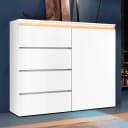 HOME AFFAIRE Highboard Magic Weiß Hochglanz mit Schubladen Bild 4