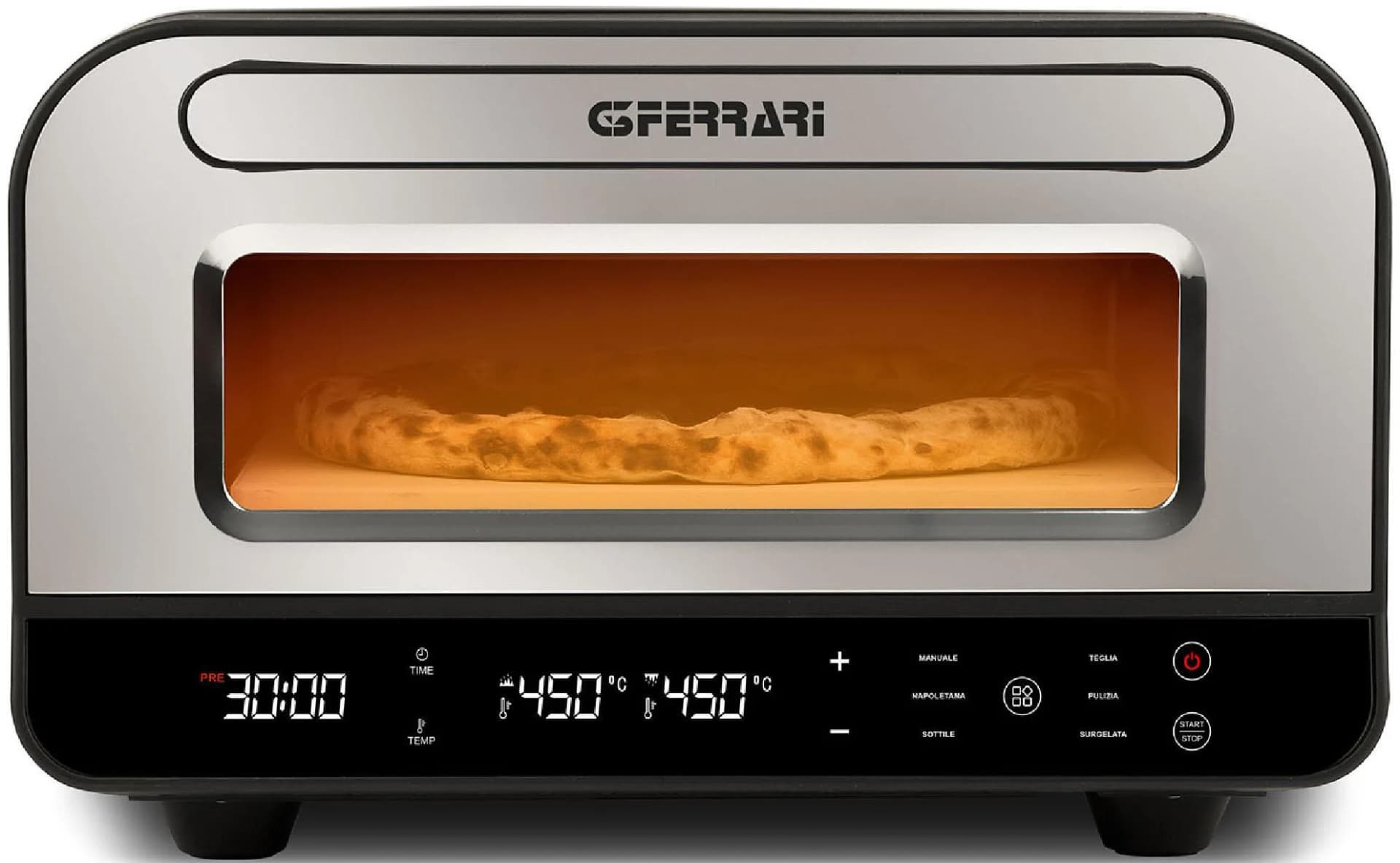 G3Ferrari Pizzaofen G10204 Pizza Pro bis 450 C Silber