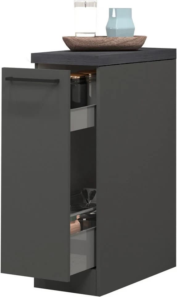 Apothekerschrank Kochstation KS-Sole Anthrazit Modern - Bild 3