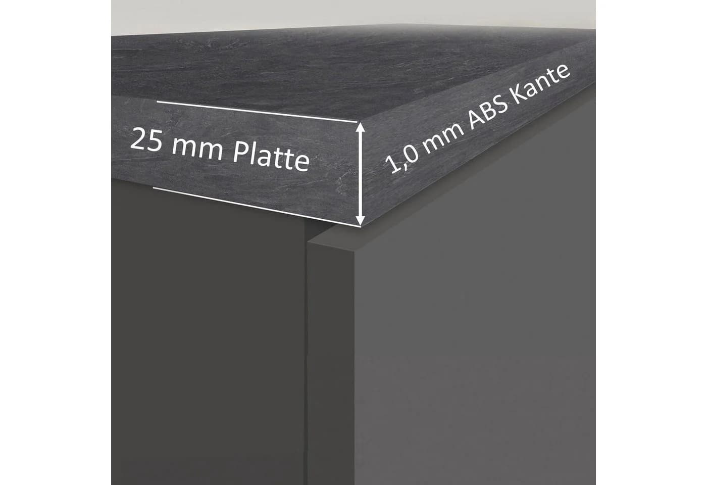Apothekerschrank Kochstation KS-Sole Anthrazit Modern - Bild 4