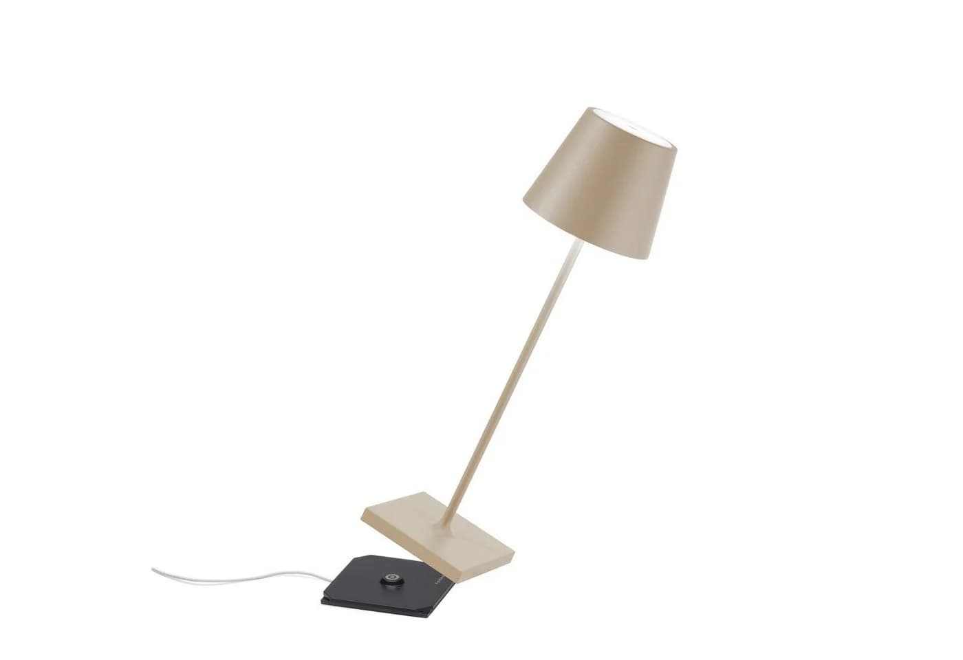 Zafferano Poldina Pro LED Tischleuchte Kabellos Dimmbar Sand - Bild 2