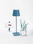Zafferano Poldina Pro LED Tischleuchte Kabellos Dimmbar Sand Bild 3