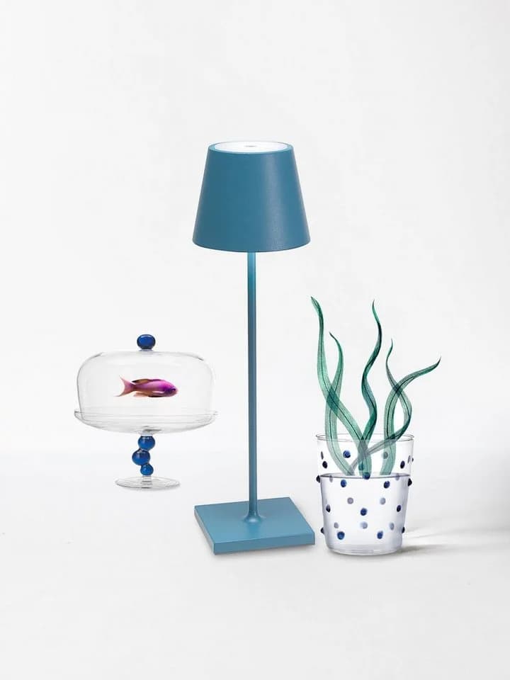 Zafferano Poldina Pro LED Tischleuchte Kabellos Dimmbar Sand - Bild 3