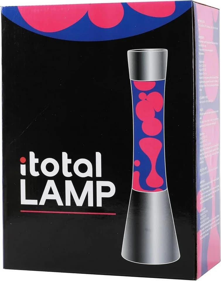 I-TOTAL Lavalampe Magie Dekolampe lila/rosa Retro-Look