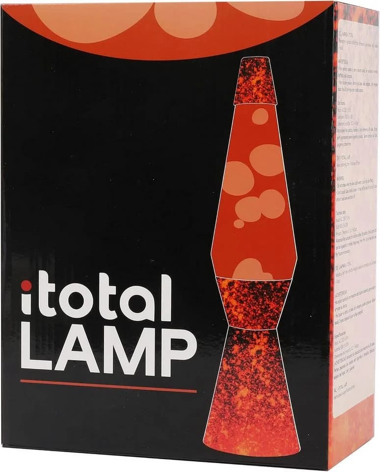 I-TOTAL Lavalampe Magie Lavaspektakel Dekolampe Farbe Volcano