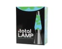 I-TOTAL Lavalampe Spaceship Sockel silber grünes Wachs Retro Bild 3