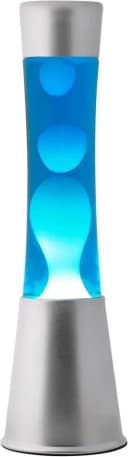 I-TOTAL Lavalampe Magie Lavaspektakel Blau Silber Retro Bild 2