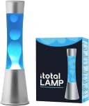 I-TOTAL Lavalampe Magie Lavaspektakel Blau Silber Retro Bild 3