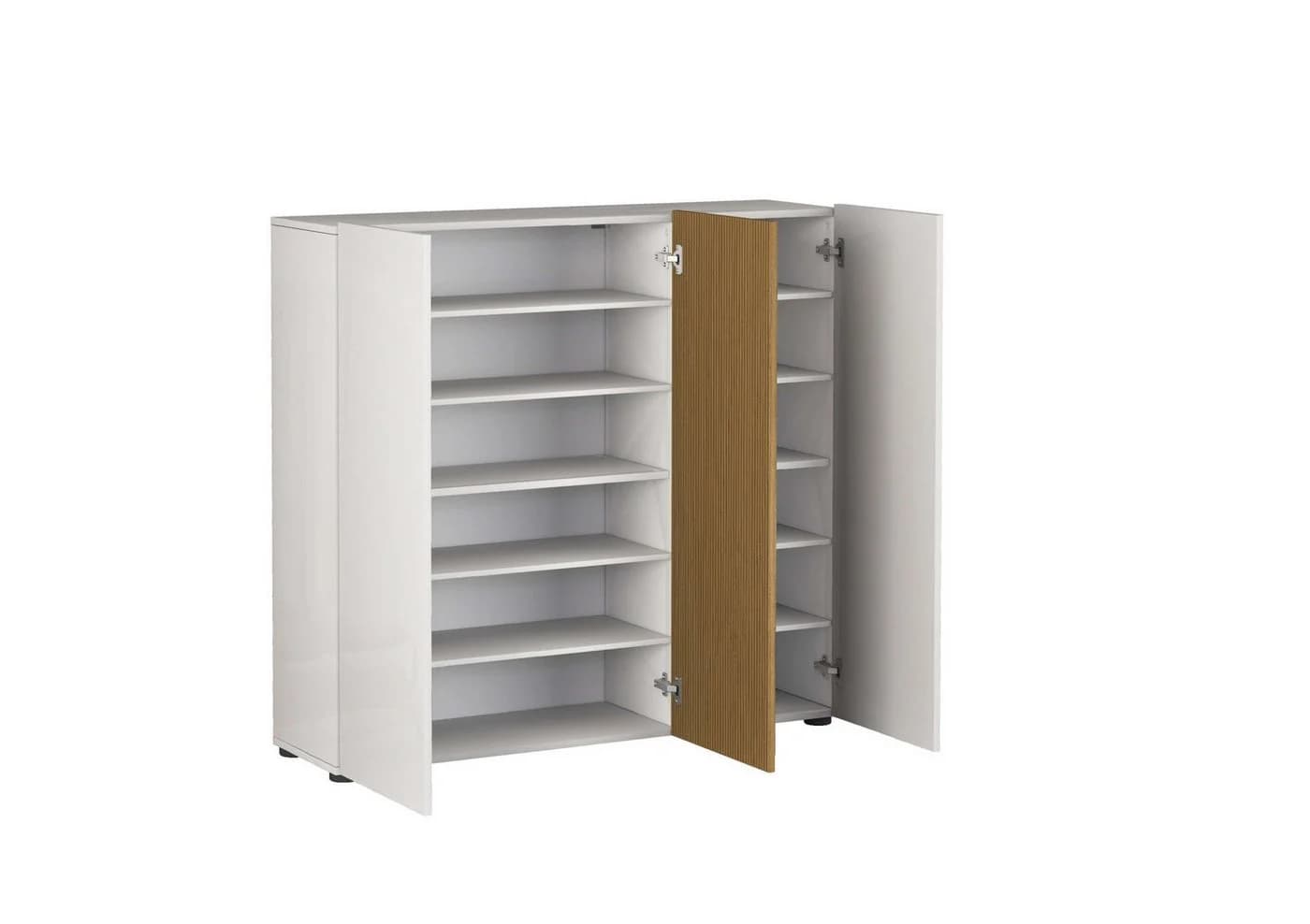 Home affaire Schuhschrank LADY Weiß Hochglanz 12 Fächer - Bild 5
