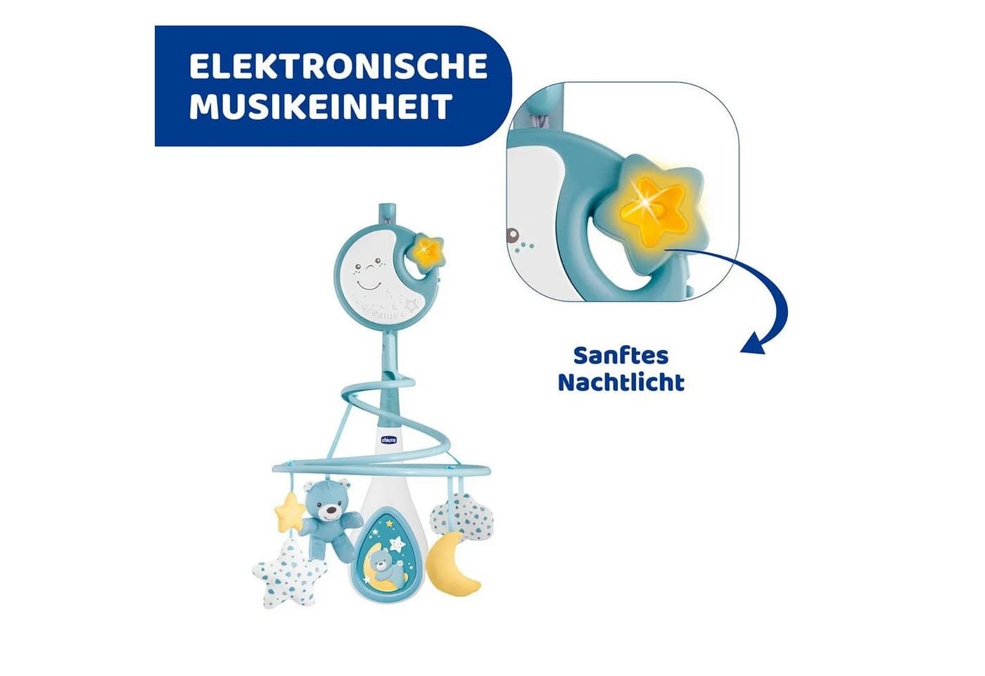 CHICCO Next2Dreams Mobile Blau mit Musik & Nachtlicht - Bild 4