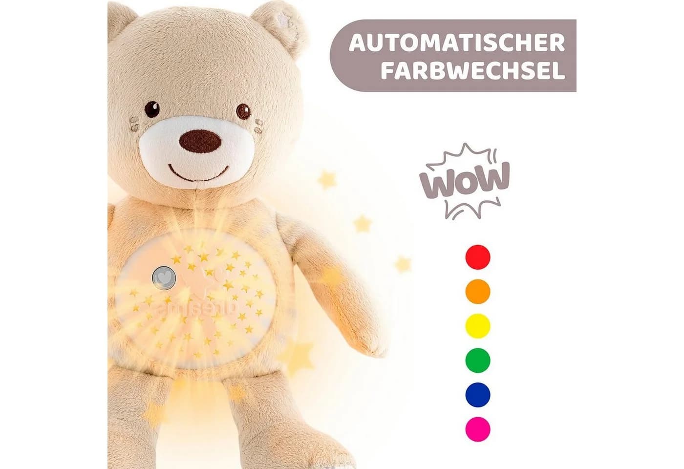 Chicco Baby Bear Kuscheltier Beige mit Licht & Sound - Bild 4