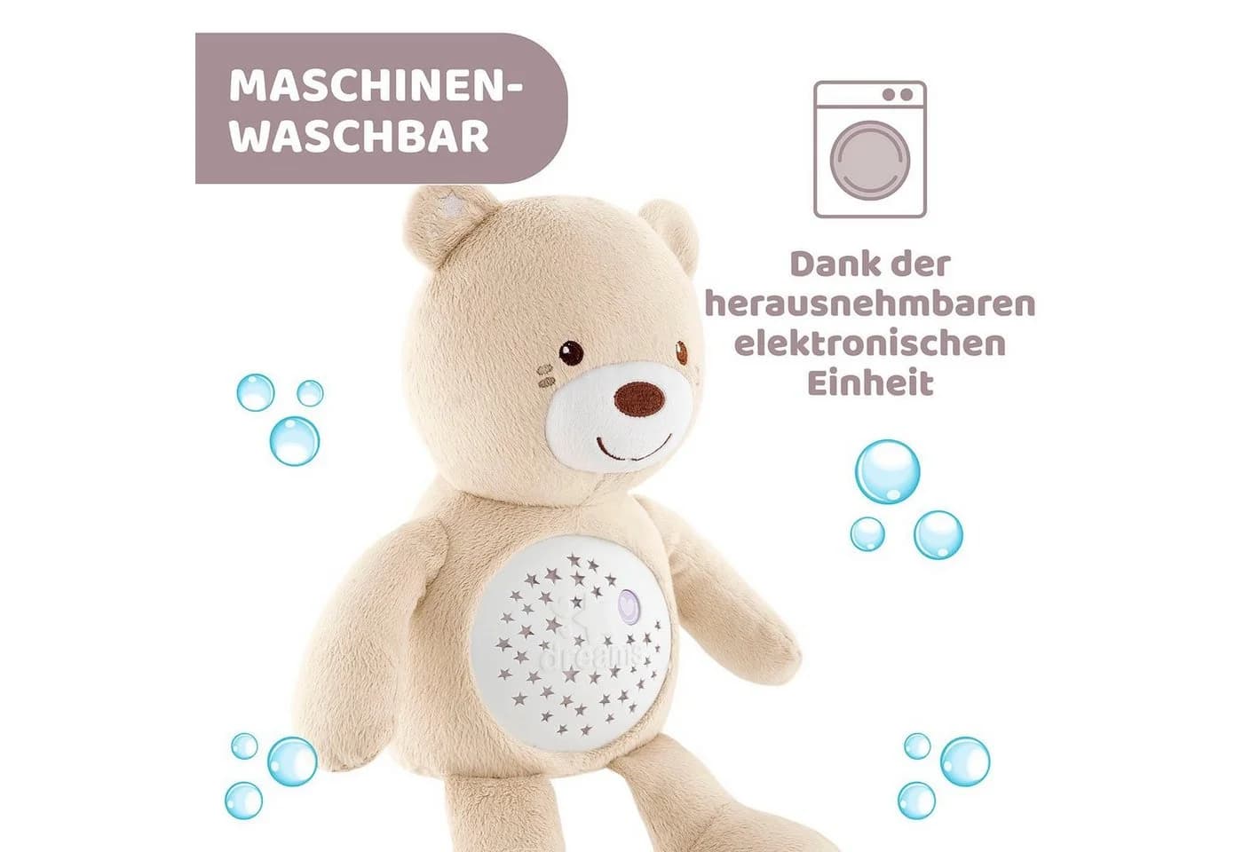 Chicco Baby Bear Kuscheltier Beige mit Licht & Sound - Bild 5