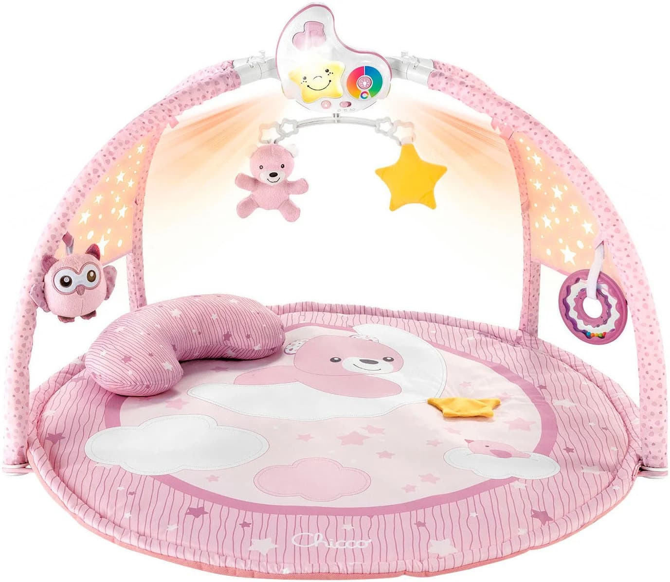CHICCO Farbspiel Gym Baby Spieldecke Pink mit Melodien - Bild 2