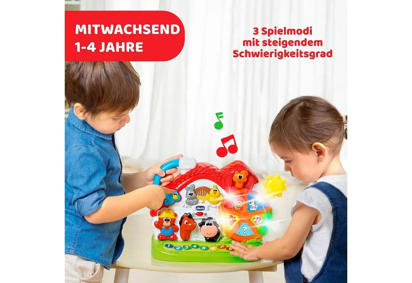 Chicco Lernspielzeug Sprechende Farm (D/GB) Bunt Interaktiv - Bild 3