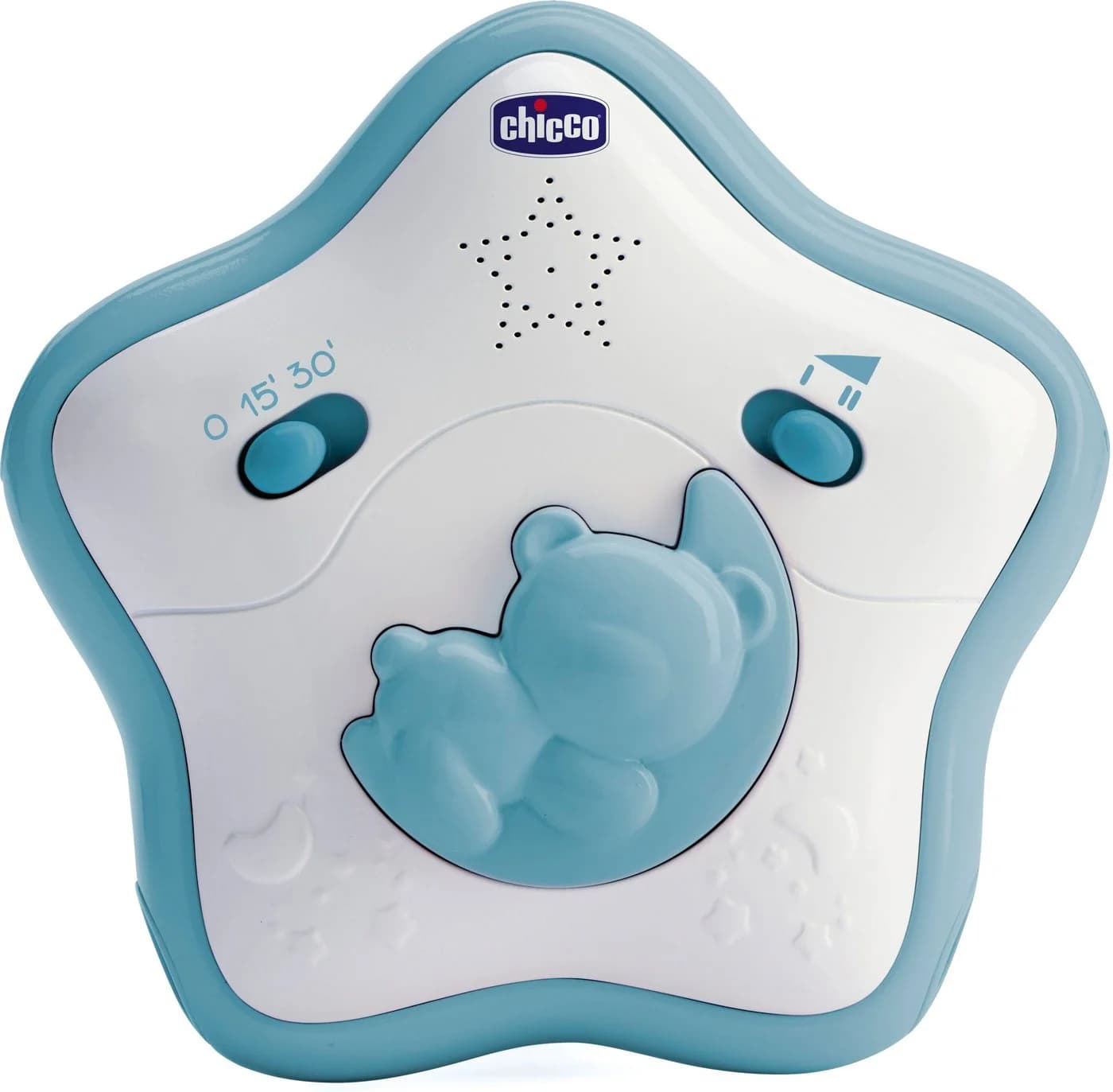 CHICCO Regenbogen-Spielbogen 2-in-1 für Kinderbett Blau mit Licht und Melodien