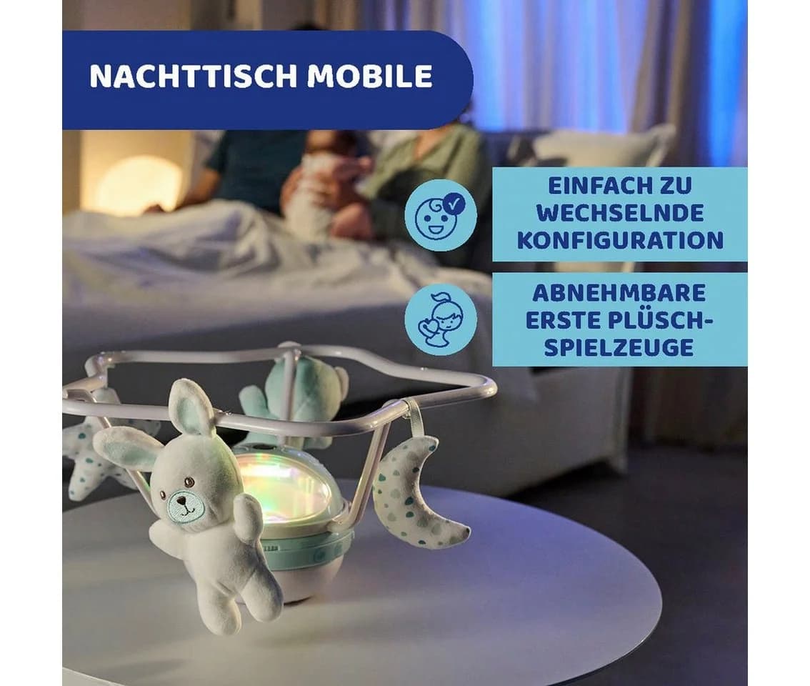 CHICCO Mobile 3in1 Blau mit Regenbogenprojektion und Fernbedienung - Bild 3