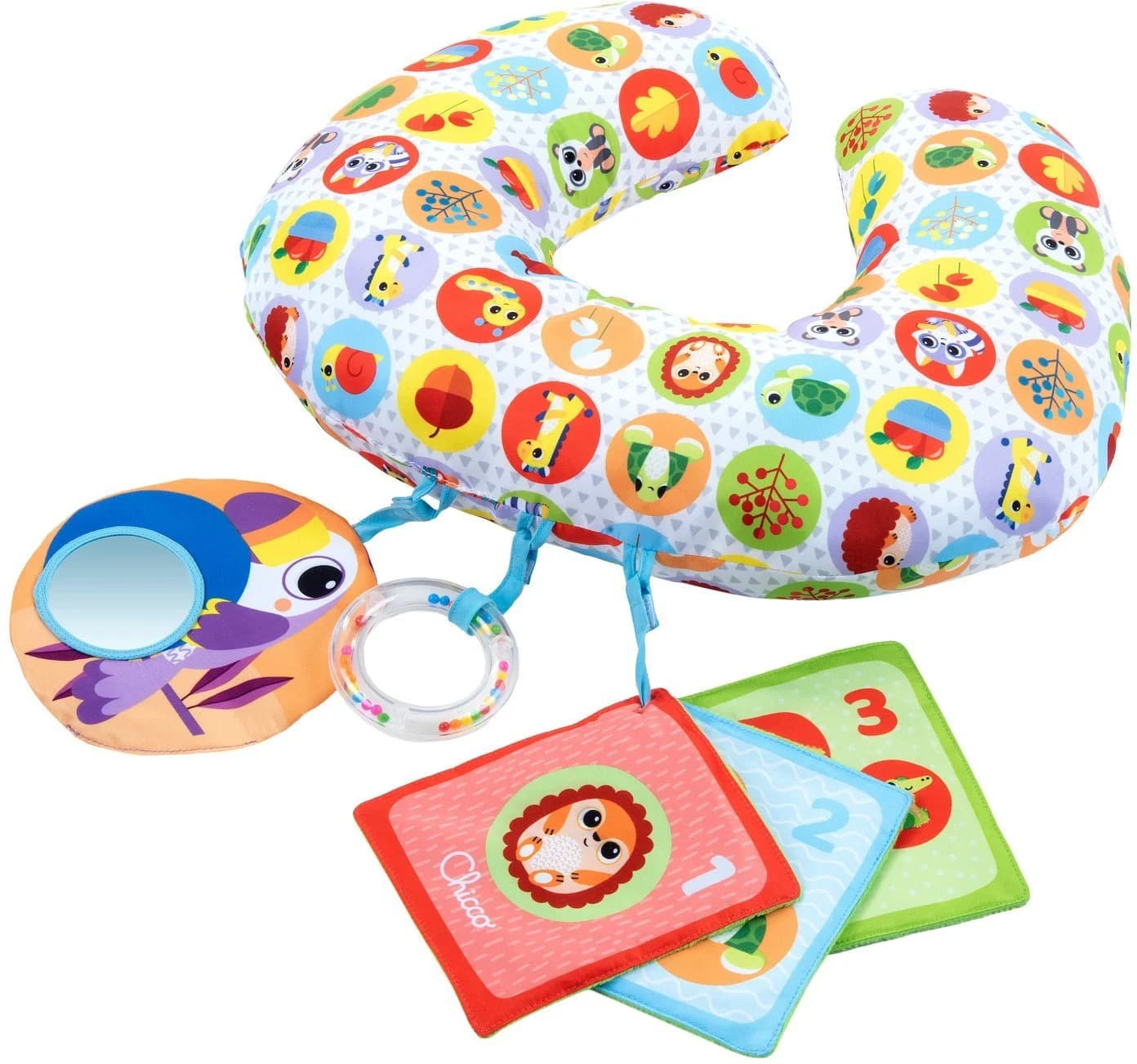 CHICCO Animal Tummy Time Greifspielzeug Bunt - Bild 2