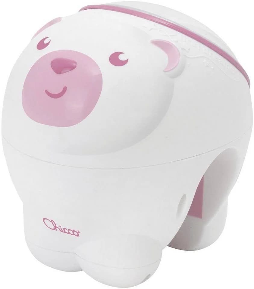 Chicco Nachtlicht Projektor Eisbär Rosa mit Deckenprojektion und Melodien - Bild 2
