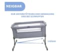 CHICCO next2me Essential Beistellbett Grau Höhenverstellbar Bild 3