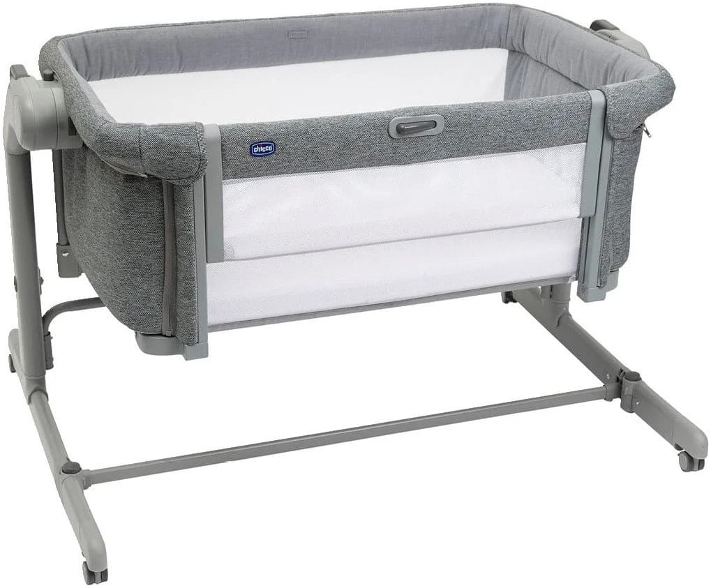 CHICCO Next2Me Magic Evo Beistellbett Dunkelgrau mit Schaukelmodus - Bild 2