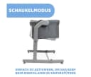 CHICCO Next2Me Magic Evo Beistellbett Dunkelgrau mit Schaukelmodus Bild 3