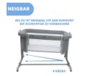 CHICCO Next2Me Magic Evo Beistellbett Dunkelgrau mit Schaukelmodus Bild 5