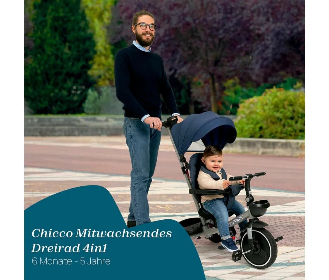 CHICCO TOY Trike 4 in 1 Dreirad Schwarz