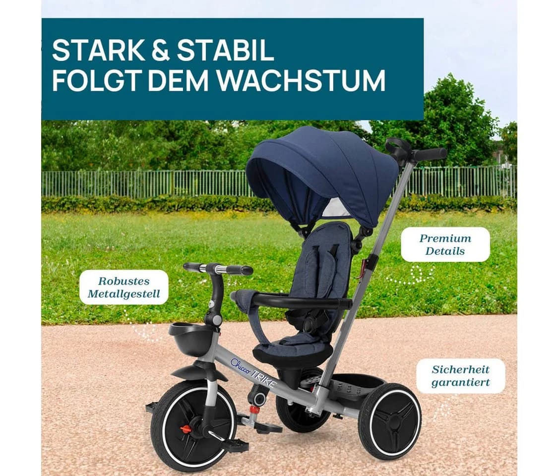 CHICCO TOY Trike 4 in 1 Dreirad Schwarz - Bild 3