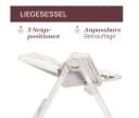 CHICCO Polly Armonia Hochstuhl Motherpearl Weiß 3-in-1 Bild 4