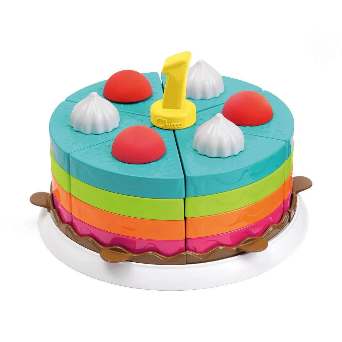 CHICCO 2in1 Torten-Kuchen-Spielset Bunt 42 Teile