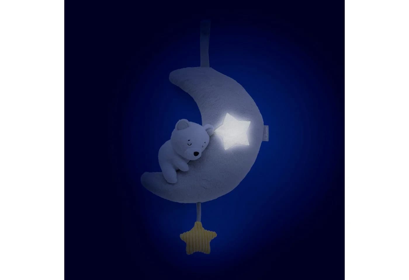 Chicco Plüschfigur Schlummermond mit Musik & Licht grau