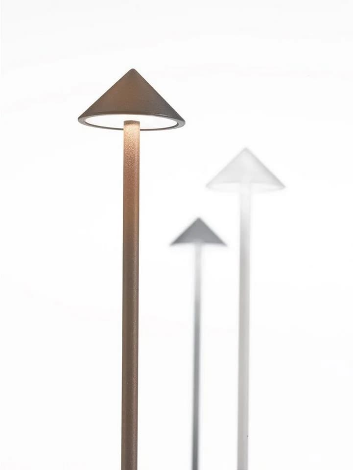 Zafferano Pina Pro Akku-Tischleuchte Dunkelgrau Aluminium Dimmbar - Bild 3