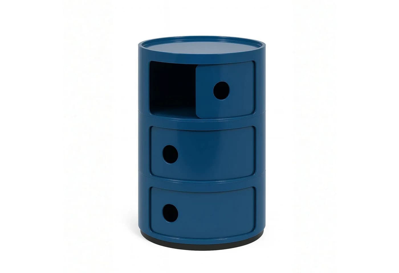 Kartell Container Componibili 3 Fächer Blau ABS-Kunststoff