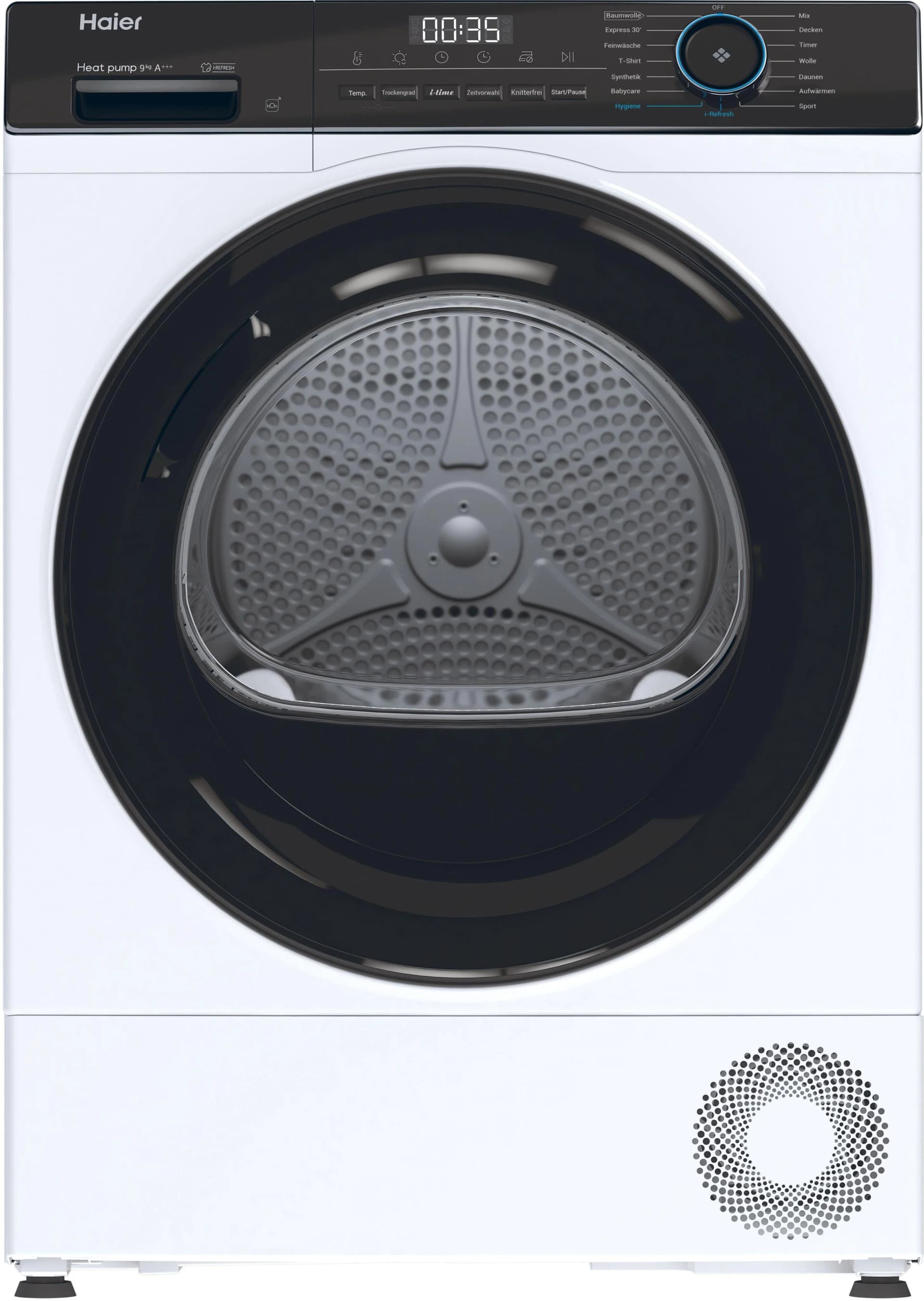 HAIER Wärmepumpentrockner HD91-A3939E 9 kg i-Refresh-Dampfprogramm