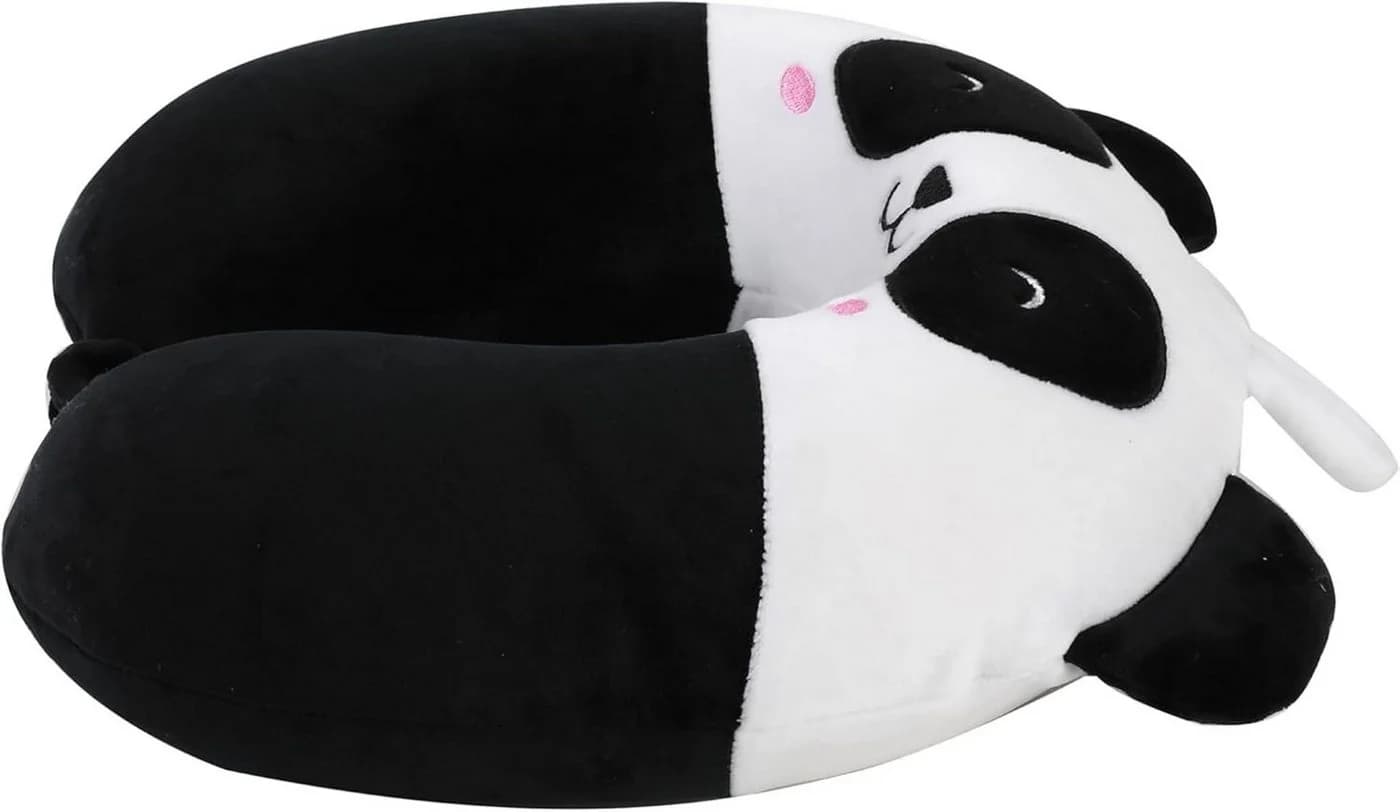 I-TOTAL Reisekissen Nackenkissen Motiv Panda Ergonomisch Weich