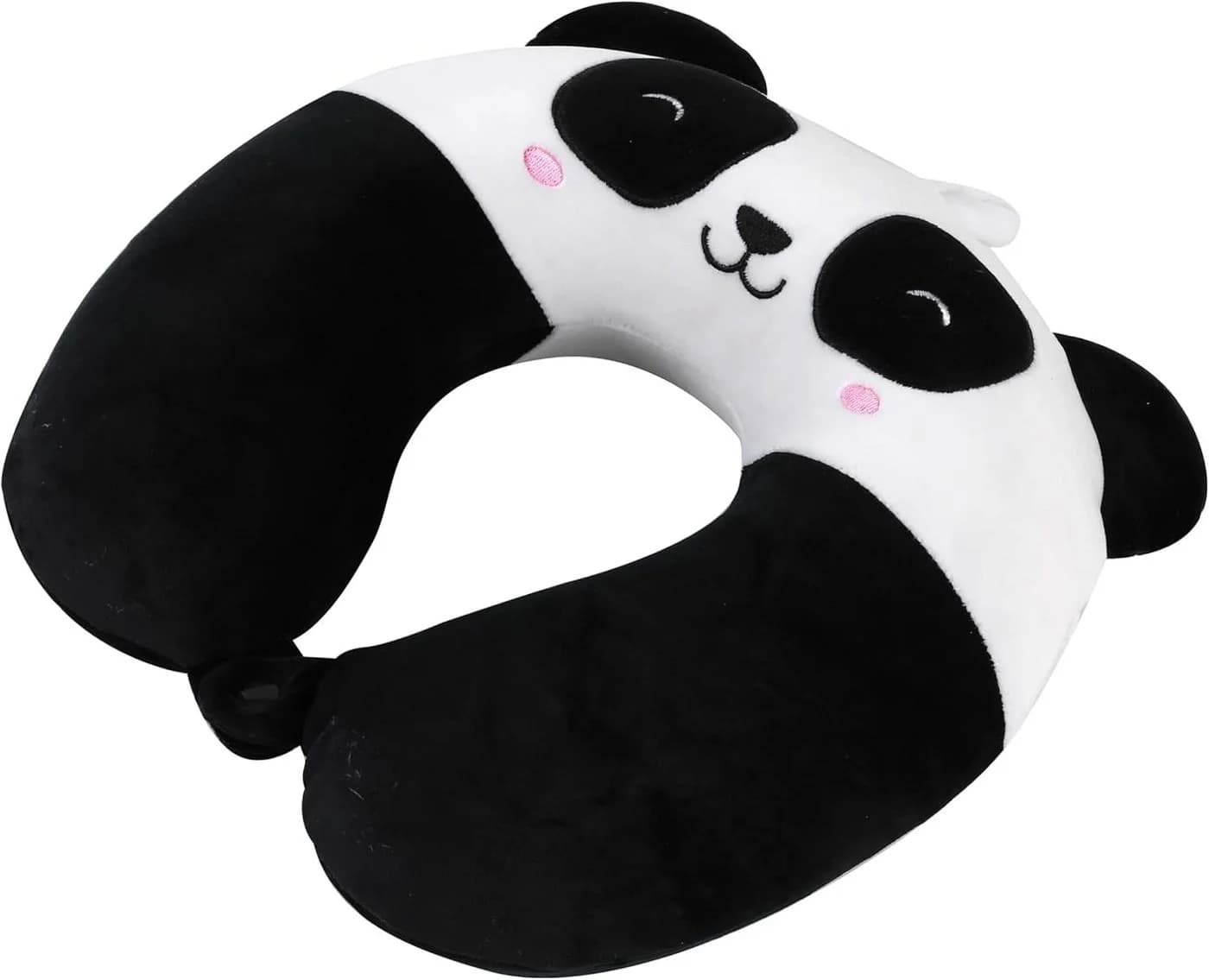 I-TOTAL Reisekissen Nackenkissen Motiv Panda Ergonomisch Weich - Bild 3