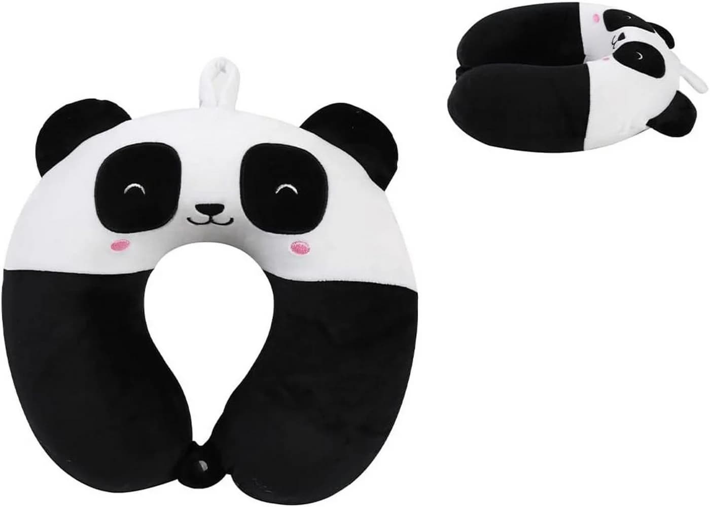 I-TOTAL Reisekissen Nackenkissen Motiv Panda Ergonomisch Weich - Bild 5