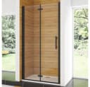 Duschparadies Dusch-Falttür Schwarz 195cm Easyclean Sicherheitsglas Bild 2