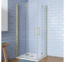 AICA Eckdusche Gold Nano-Beschichtung Bild 2