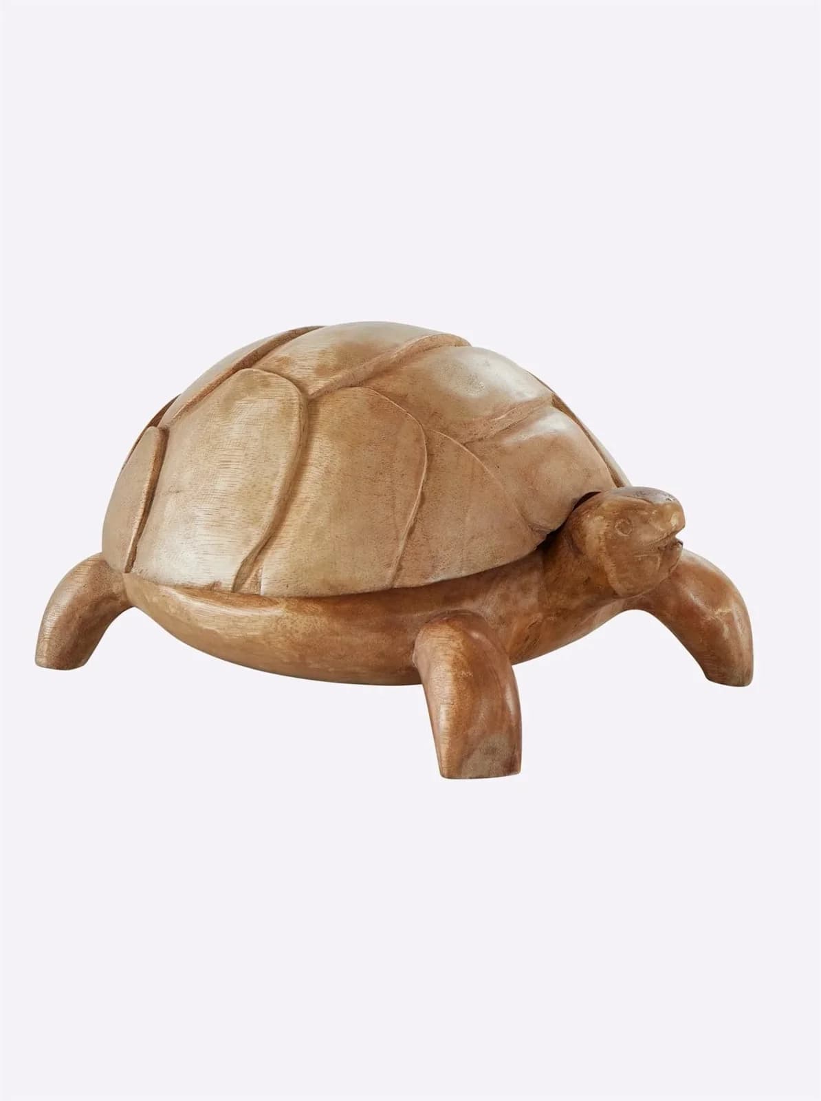 HEINE HOME Dekofigur Schildkröte massiv Albasiaholz natur