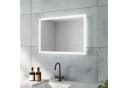 AQUABATOS Badspiegel LED Beleuchtet 70x50 cm Kaltweiß 6400K Bild 1