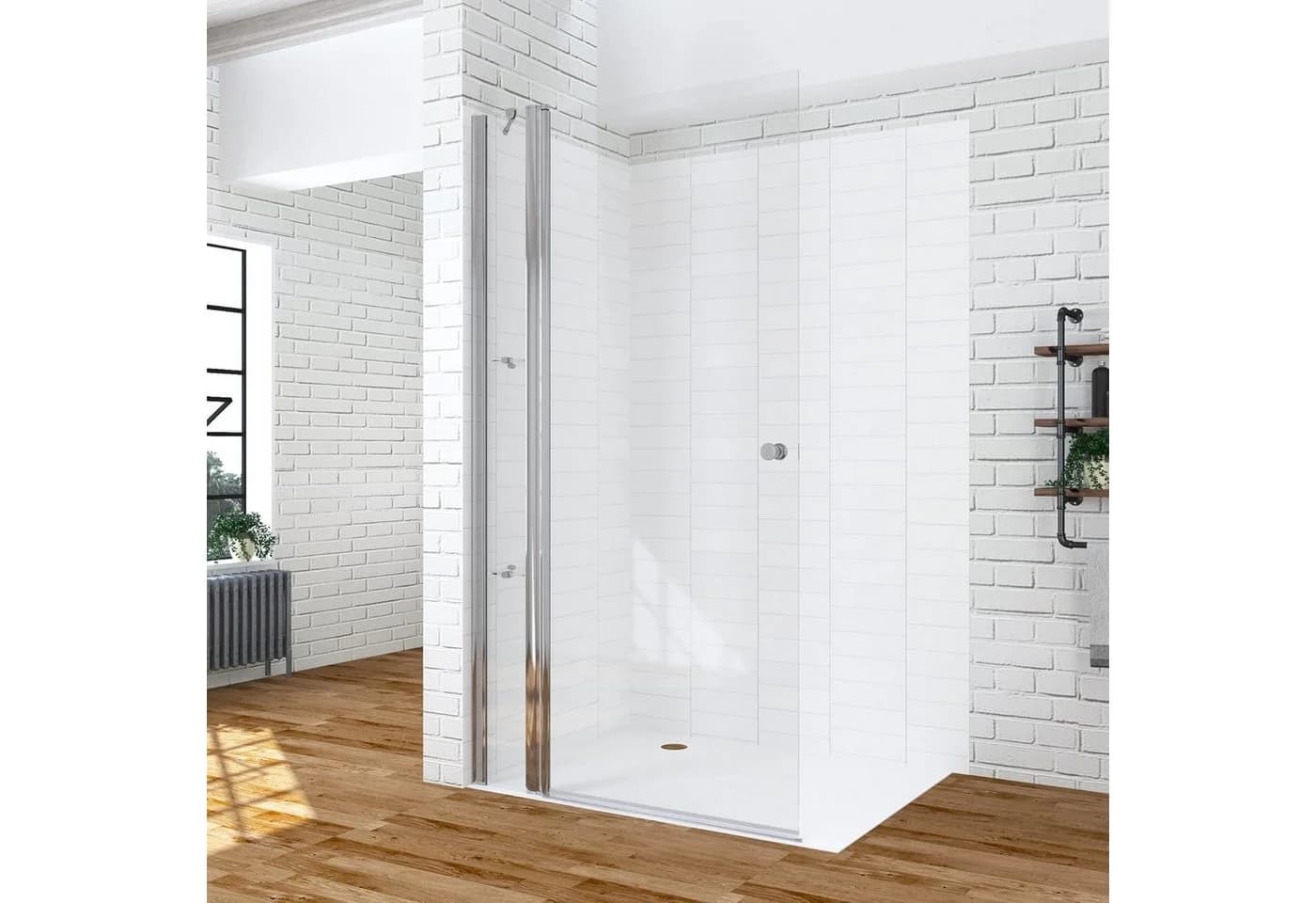 AQUABATOS Walk-in-Dusche Glas 6mm ESG mit Nanobeschichtung - Bild 2