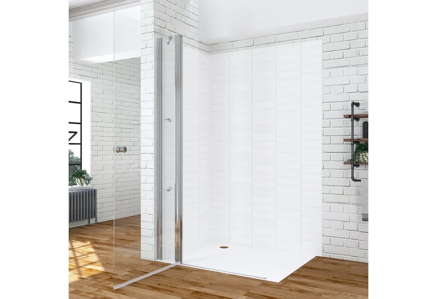 AQUABATOS Walk-in-Dusche Glas 6mm ESG mit Nanobeschichtung - Bild 3