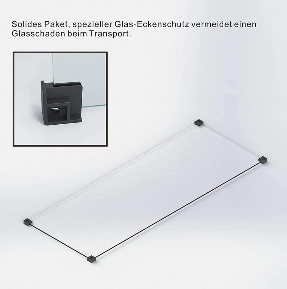 AQUABATOS Walk-in-Dusche Glas 6mm ESG mit Nanobeschichtung - Bild 5